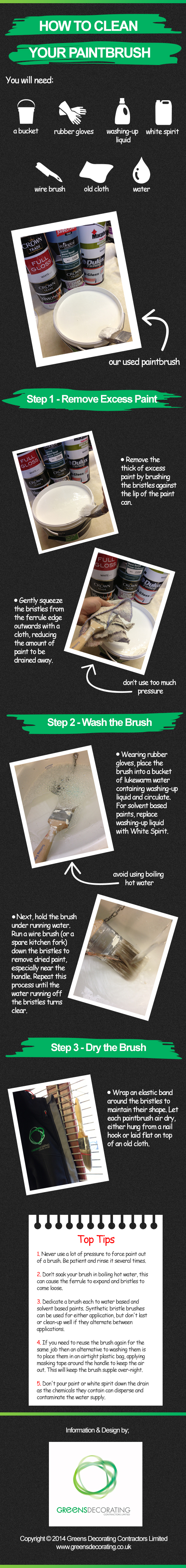 How to clean a paintbush
